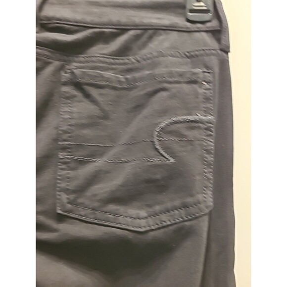 American Eagle Jeans Size 6 Womens Jegging Super Stretch Mid Rise Black Denim - Picture 5 of 7